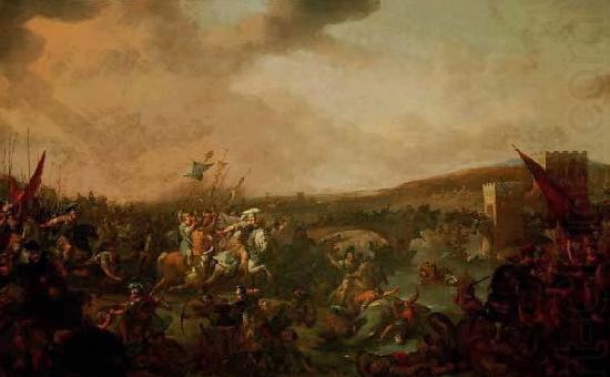 Johannes Lingelbach Battle of Milvian Bridge china oil painting image